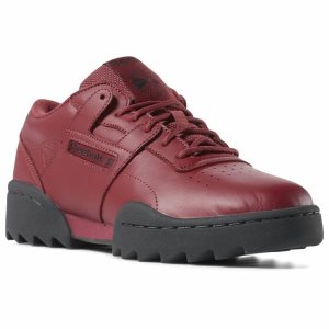 Reebok Workout Ripple OG Turnschuhe Damen - Rot/Grau - DE 470-QRE